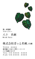 テンプレート名刺【plant-d170-zy-04】