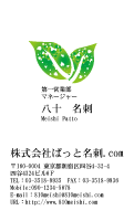 テンプレート名刺【plant-d105-zy-10】