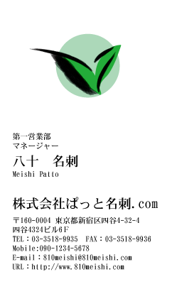 テンプレート名刺【eco-d037-zyz-04】