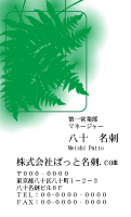 テンプレート名刺【plant-d222-zy】