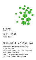 テンプレート名刺【plant-d043-tll-04】