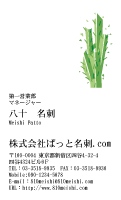 テンプレート名刺【plant-d046-tll-04】