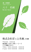 テンプレート名刺【plant-d188-zy-13】