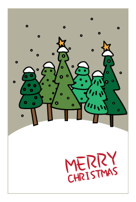 クリスマスカード(私製はがき)【Christmas Card-d055-zy-04】