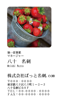 テンプレート名刺【Vegetable&Fruit-d038-zdk】