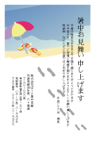 暑中見舞い(官製はがき)【Summer greeting card-d010-yzt-zy】