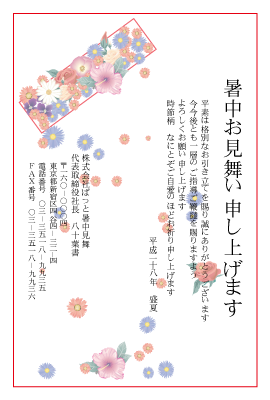 暑中見舞い(官製はがき)【Summer greeting card-d020-yzt-zy】