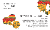 テンプレート名刺【plant-tulip photo-d017-lmzyz】