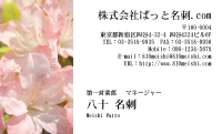 テンプレート名刺【plant-azaleas photo-d004-lm】