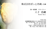 テンプレート名刺【plant-rose photo-d007-lm】