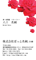 テンプレート名刺【plant-rose photo-d001-zyz】