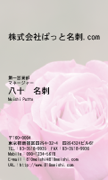 テンプレート名刺【plant-rose photo-d007-zyz】