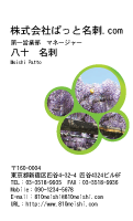 テンプレート名刺【plant-wistaria photo-d007-lmzyz】