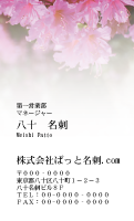 テンプレート名刺【plant-azaleas photo-d017-zy-lm】
