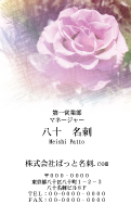 テンプレート名刺【plant-rose photo-d008-zy-zyz】