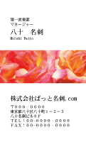 テンプレート名刺【plant-rose photo-d012-zy-lm】