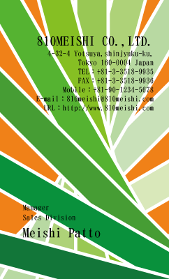テンプレート名刺【Pattern-d057-zy-12】