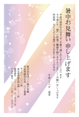 暑中見舞い(官製はがき)【Summer greeting card-d039-zy】