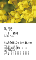 テンプレート名刺【plant-cole flower photo-d010-lm】