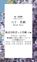 テンプレート名刺【plant-wistaria photo-d014-lm】