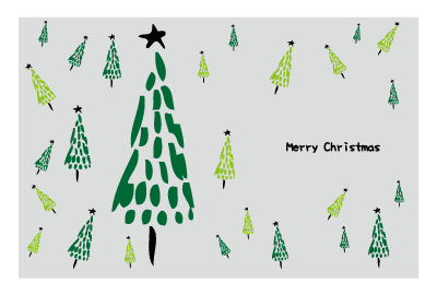 クリスマスカード(私製はがき)【Christmas Card-d070-zy-04】