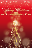 クリスマスカード(私製はがき)【Christmas Card-d017-lm】