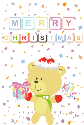 クリスマスカード(私製はがき)【Christmas Card-d031-lm】