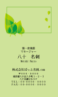 テンプレート名刺【plant-d210-zdk-zy】