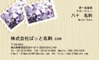 テンプレート名刺【plant-wistaria photo-d005-lmzyz】