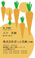 テンプレート名刺【Vegetable&Fruit-d165-zdk-16】