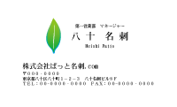 テンプレート名刺【plant-d319-zy-10】
