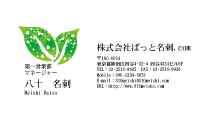 テンプレート名刺【plant-d211-zy-10】