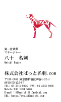 テンプレート名刺【animal_D146-tll-04】
