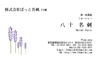 テンプレート名刺【plant-d154-tll-04】