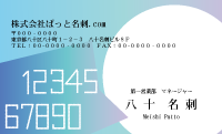 テンプレート名刺【number-d063-kxp-16】