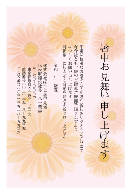 暑中見舞い(官製はがき)【Summer greeting card-d045-zy-10】