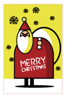 クリスマスカード(私製はがき)【Christmas Card-d056-zy-04】