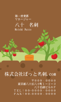 テンプレート名刺【Vegetable&Fruit-d123-zy-12】