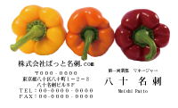 テンプレート名刺【Vegetable&Fruit-d046-zdk】
