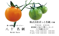 テンプレート名刺【Vegetable&Fruit-d057-zdk】