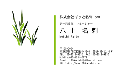 テンプレート名刺【plant-d169-zy-04】