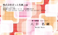 テンプレート名刺【Pattern-d073-zy-12】