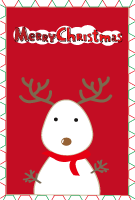 クリスマスカード(私製はがき)【Christmas Card-d001-lm】