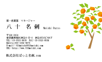 テンプレート名刺【plant-d205-zy-04】