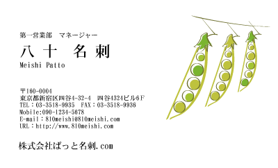 テンプレート名刺【plant-d208-zy-04】