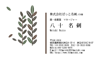 テンプレート名刺【plant-d209-zy-04】