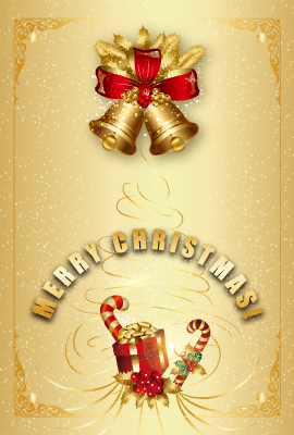 クリスマスカード(私製はがき)【Christmas Card-d024-lm】