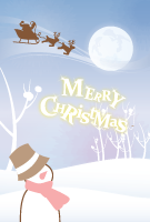 クリスマスカード(私製はがき)【Christmas Card-d044-zyz】
