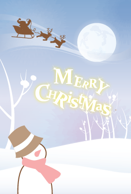 クリスマスカード(私製はがき)【Christmas Card-d044-zyz】