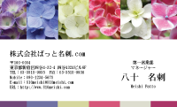 テンプレート名刺【plant-Hydrangea photo-d018-yd】